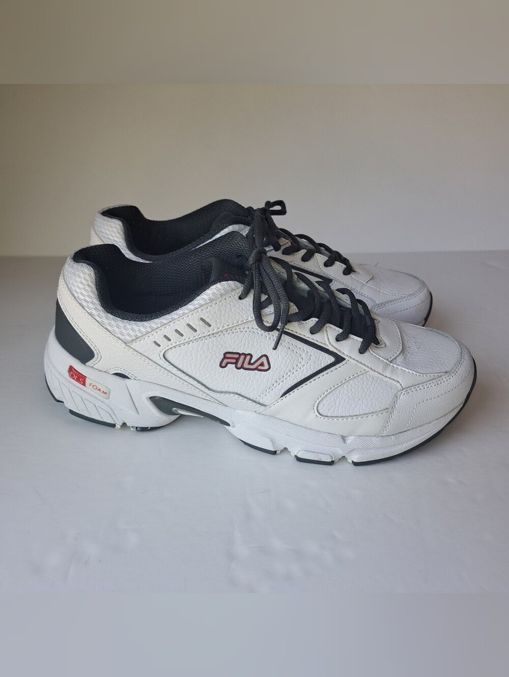 Fila Men's White Athletic Sneakers with Memory Foam